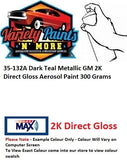 35-132A Dark Teal Metallic GM 2K Direct Gloss Aerosol Paint 300 Grams 