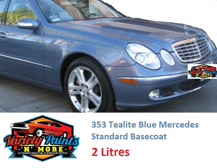 353 Tealite Blue Mercedes Standard Basecoat 2 Litres