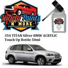 354 TITAN Silver BMW ACRYLIC Touch Up Bottle 50ml
