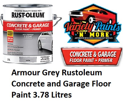 Armour Grey Rustoleum Concrete and Garage Floor Paint 3.78 Litres