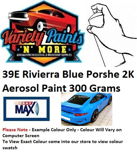 39E Rivierra Blue Porshe 2K Aerosol Paint 300 Grams