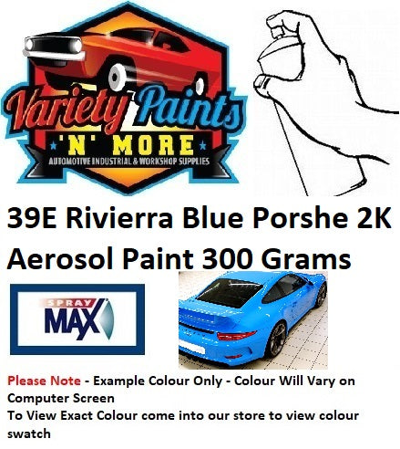 39E Rivierra Blue Porsche Acrylic Aerosol Paint 300 Grams