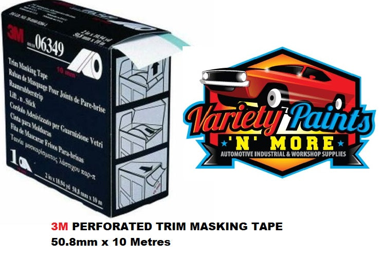 3M PERFORATED TRIM MASKING TAPE 50.8mm x 10 Metres 6349