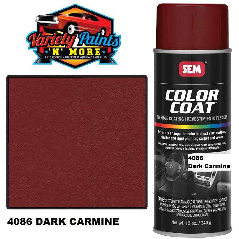 4086 Dark Carmine SEM Colourcoat Vinyl Aerosol 300 grams 1IS