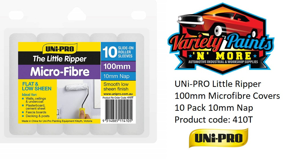 Unipro  "Little Ripper" 10mm nap Micro-Fibre - 10 Pack 100mm