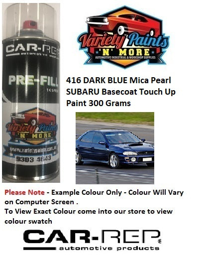 416 DARK BLUE Mica Pearl SUBARU Basecoat Touch Up Paint 300 Grams