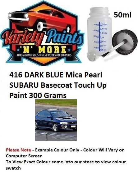 416 DARK BLUE Mica Pearl SUBARU Acrylic Touch Up Paint 50ML