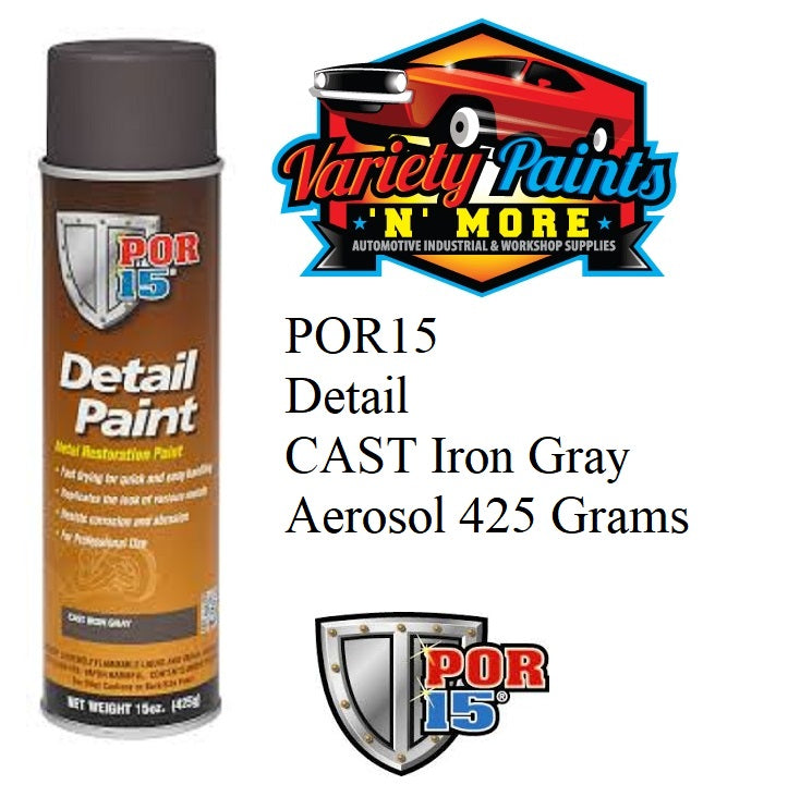 POR15 Detail CAST Iron Gray Aerosol 425 Grams