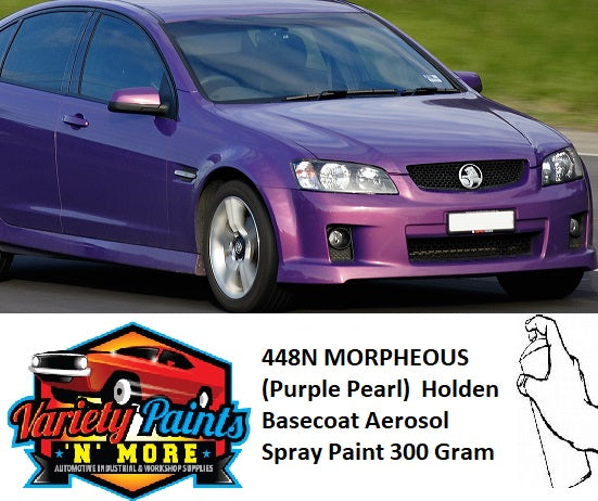 448N MORPHEOUS (Purple Pearl)  Holden BASECOAT Aerosol Spray Paint 300 Gram