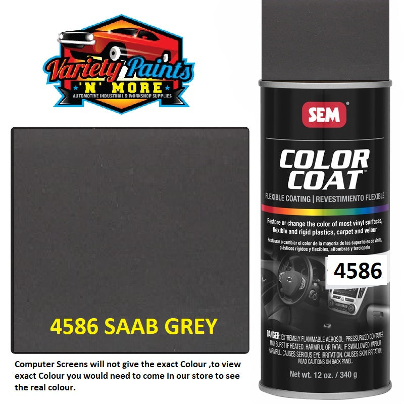 4586 SAAB GREY SEM Colourcoat Vinyl Aerosol 300 Grams