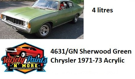 4631/GN Sherwood Green Metallic Chrysler Acrylic 4 Litres 