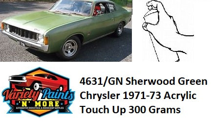 GT/4785 Frost Green Metallic  Chrysler 1975-77 BASECOAT Touch Up Paint 300 Grams
