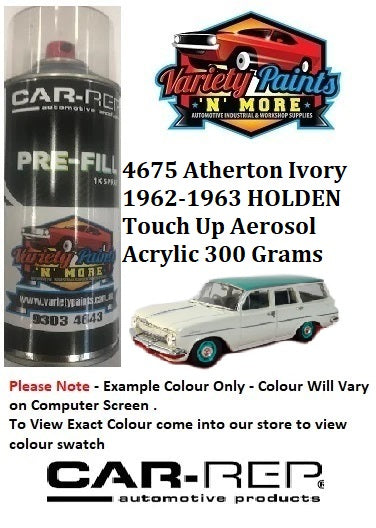 4675 Atherton Ivory 1962-1963 HOLDEN Touch Up Aerosol Acrylic 300 Grams