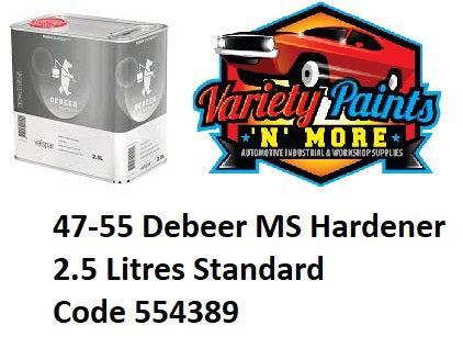 Debeers 2K MS Hardener Medium 47-55  2.5 Litre 1:2