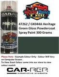 47262 / GK044A Heritage Green Gloss Powdercoat Spray Paint 300 Grams
