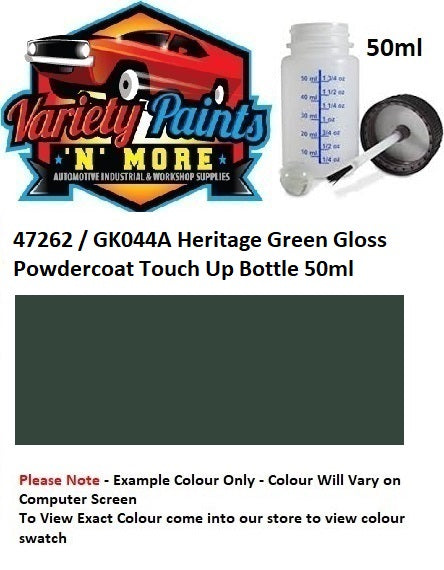 47262 / GK044A Heritage Green Gloss Powdercoat Touch Up Bottle 50ml