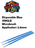 Disposable Blue SINGLE Microbrush Applicator 2.0mm 