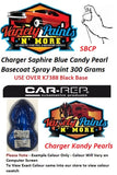 Charger Saphire Blue Candy Pearl Basecoat Spray Paint 300 Grams 
