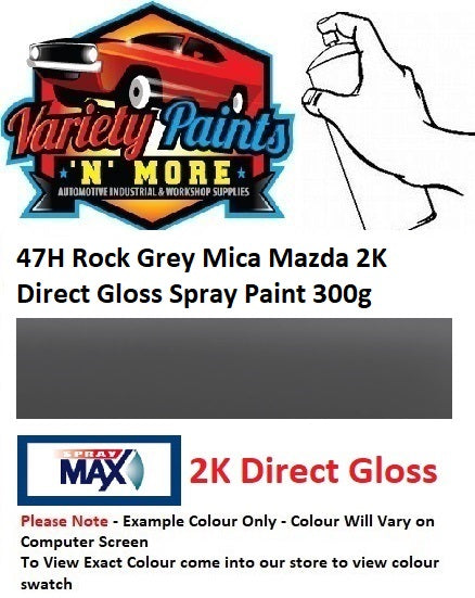 47H Rock Grey Mica Mazda 2K Direct Gloss Spray Paint 300g