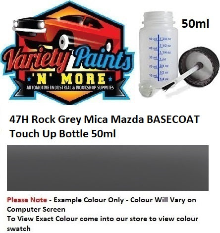 47H Rock Grey Mica Mazda BASECOAT Touch Up Bottle 50ml