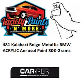 481 Kalahari Beige Metallic BMW ACRYLIC Aerosol Paint 300 Grams 