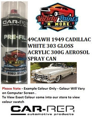 49CAWH 1949 CADILLAC WHITE 303 GLOSS ACRYLIC 300G AEROSOL SPRAY CAN