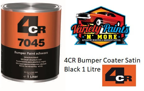 4CR Bumper Coater Satin Black 1 Litre