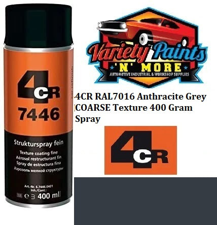 4CR RAL7016 AC ANTHRACITE GREY COARSE Texture 400 Gram Spray