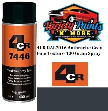 4CR RAL7016 AC ANTHRACITE GREY Fine Texture 400 Gram Spray