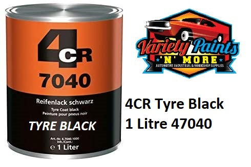 4CR Tyre Black 1 Litre 47040