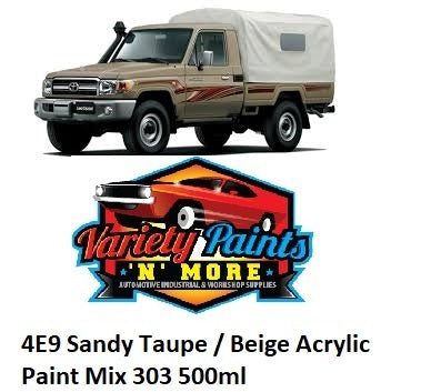 4E9 Sandy Taupe / Beige Acrylic Paint Mix 303 500ml