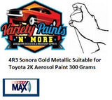4R3 Sonora Gold Metallic Suitable for Toyota 2K Aerosol Paint 300 Grams