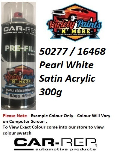 50277 / 16468 Pearl White Satin Powdercoat Spray Paint 300g