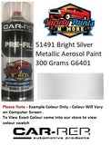 51491 Bright Silver Metallic Aerosol Paint 300 Grams G6401 