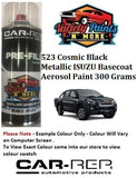 523 Cosmic Black Metallic ISUZU Basecoat Aerosol Paint 300 Grams