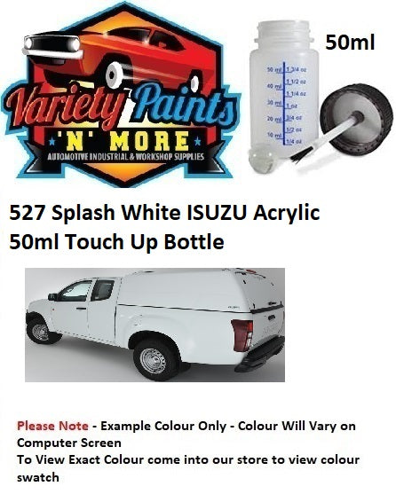 527 ISUZU Splash White Acrylic 50ML Touch Up Bottle