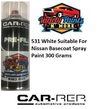 531 White Suitable For Nissan BASECOAT Spray Paint 300 Grams