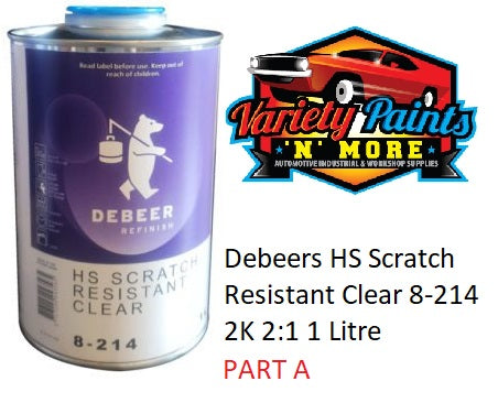 Debeers HS Scratch Resistant Clear 8-214 2K 2:1 1 Litre