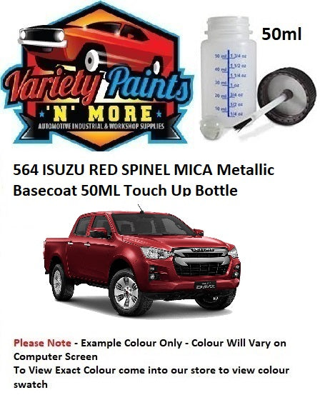 564 ISUZU RED SPINEL MICA Metallic Basecoat 50ML Touch Up Bottle