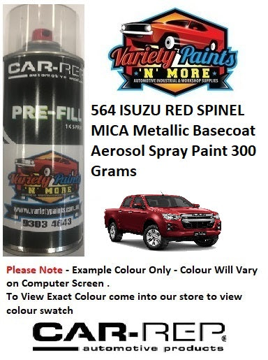 564 ISUZU RED SPINEL MICA Metallic Basecoat Aerosol Spray Paint 300 Grams