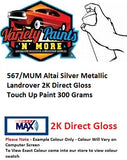 567/MUM Altai Silver Metallic Landrover 2K Direct Gloss Touch Up Paint 300 Grams