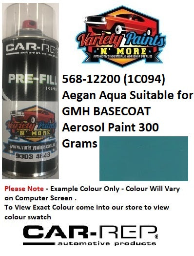 568-12200 (1C094) Aegan Aqua Suitable for GMH BASECOAT Aerosol Paint 300 Grams 
