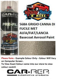 568A GRIGIO CANNA DI FUCILE MET ALFA/FIAT/LANCIA  Basecoat Aerosol Paint 300 Grams