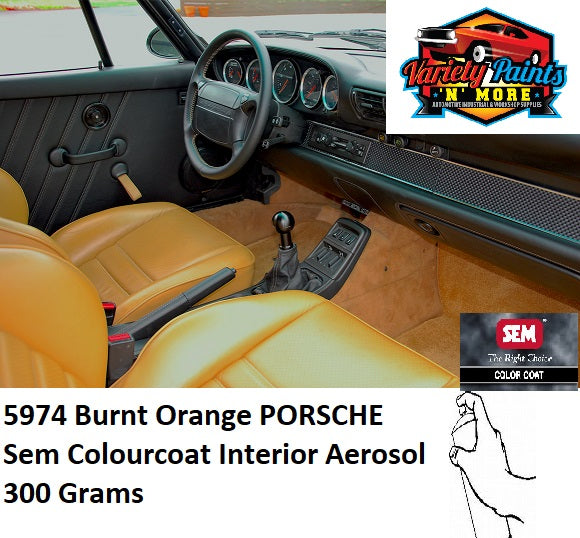5974 Burnt Orange PORSCHE Colourcoat Vinyl Aerosol 300 Grams