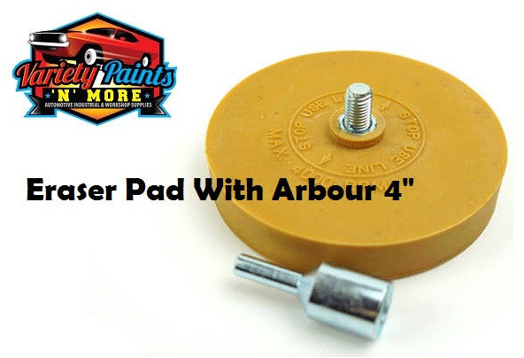 GRP Eraser Pad With Arbour 4"With Arbour: 100mm