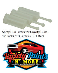 Gravity Spray Gun Paint Strainer 3 Pack x 12 Packs