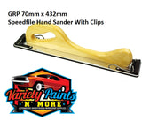 GRP 70mm x 432mm Speedfile Hand Sander With Clips Variety Paints N More 
