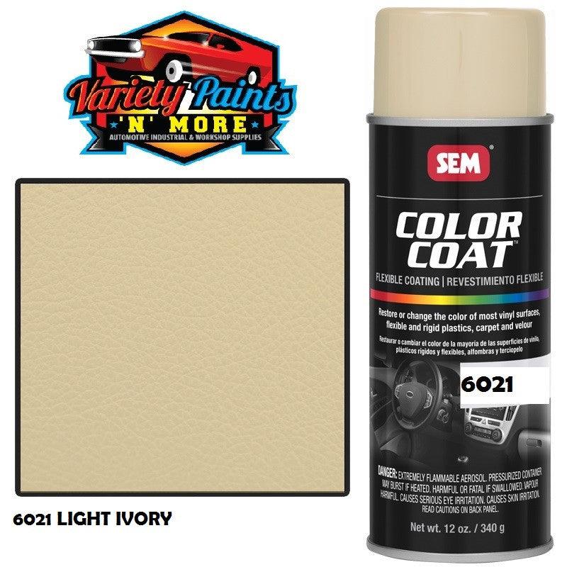 6021 Light Ivory SEM Colourcoat Vinyl Aerosol 300 Grams