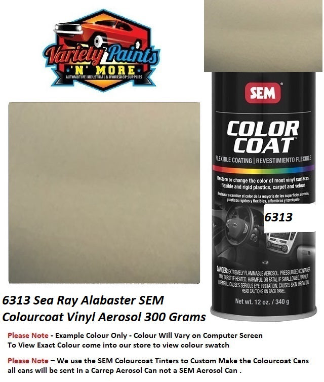 6313 Sea Ray Alabaster SEM Colourcoat Vinyl Aerosol 300 Grams