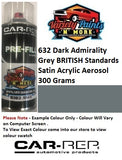 632 Dark Admirality Grey BRITISH Standards Satin Acrylic Aerosol 300 Grams